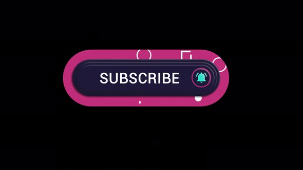 Subscribe Animation With Bell for Youtube Videos - 4K resolution or lower - Transparent background