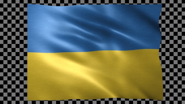 Ukraine waving flag looped alt
