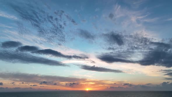 Cloudy Sunset at Sea Turkey Alanya