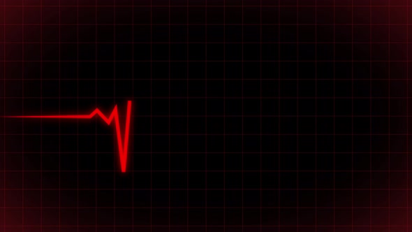 Heart rate pulse animation.