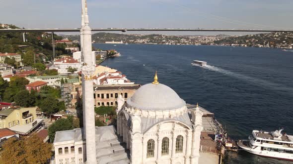 Ortakoy Mosque Istanbul Bosphorus Bridge