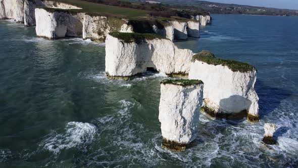 Old Harry Rocks rotate cinematic