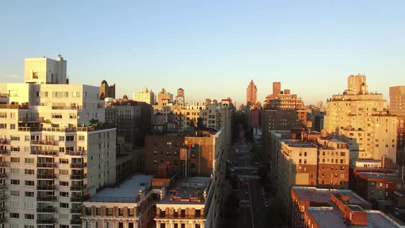 Manhattan New York City Skyscrapers Cityscape Buildings View Background alt