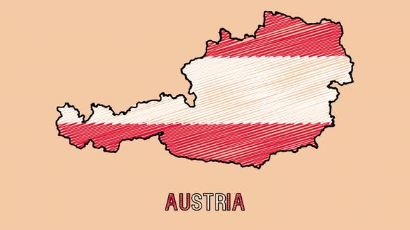 Austria Cartoon Map