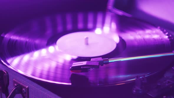 Vinyl Record Closeup