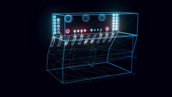 Industrial Console Hologram Rotating Hd