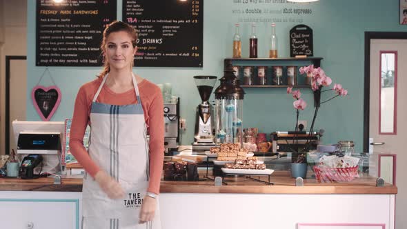 Portrait of Café Small business owner