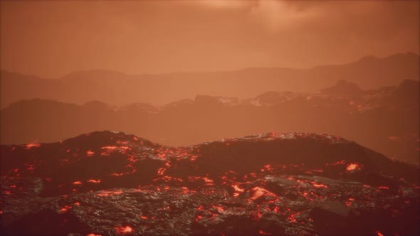 End of the Eruption of the Volcano Tolbachik with Lava Fields