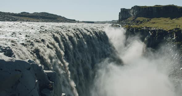 Epic and Powerful Dettifoss Waterfall Iceland Europe