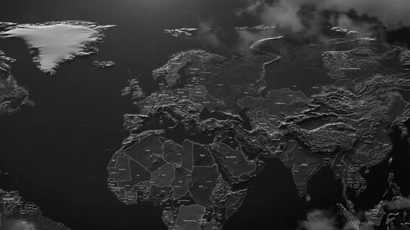 Abstract Cinematic Info Land Map Europe