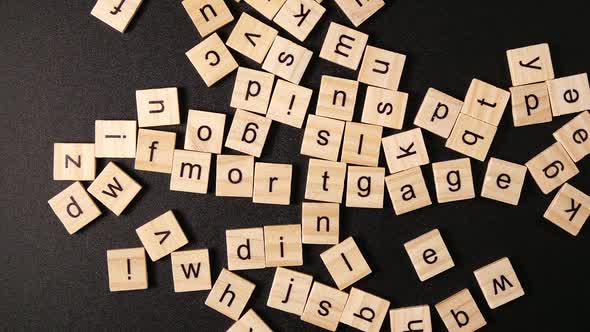 Many Letters Sets Up A Word "Mortgage"