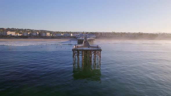 Crystal Pier at Mission Beach in San Diego in the Early Morning