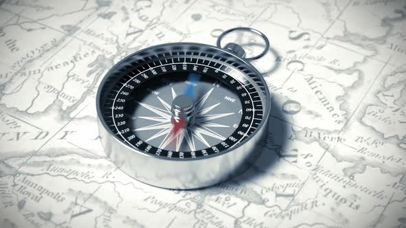 Compass On The Map alt