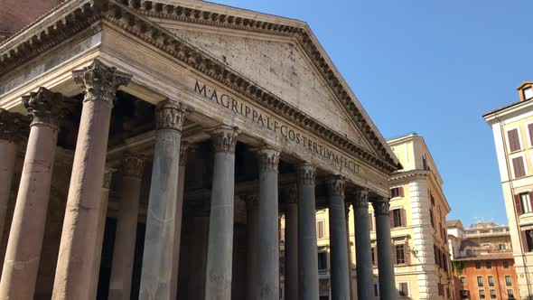 Beautiful View of Pantheon in Rome