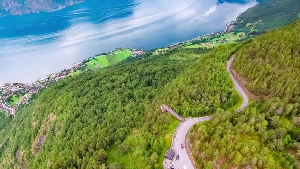 Stegastein Lookout Beautiful Nature Norway.