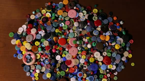 Set of Colored Buttons