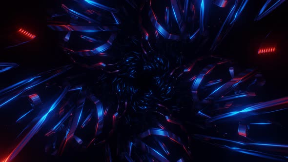 Beautiful Colorful Trippy Pattern Animation Visual 3D Mandala Spiritual Tunnel with Sacred Geometry alt