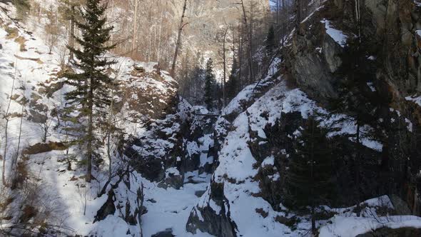 Deep Gorge in Winter