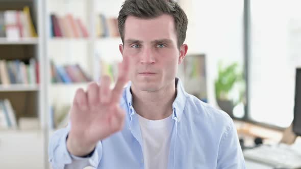 No Young Man By Waving Finger