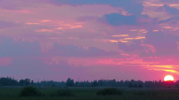 Sunrise On Summer Morning