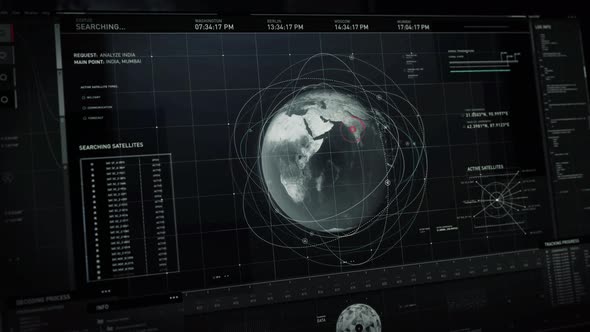 Futuristic Concept Of Innovative Connection To Satellite Searching Network alt
