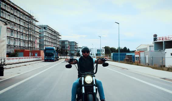 Man on a Motorbike