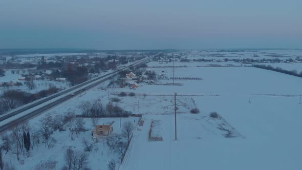 Winter Country Road