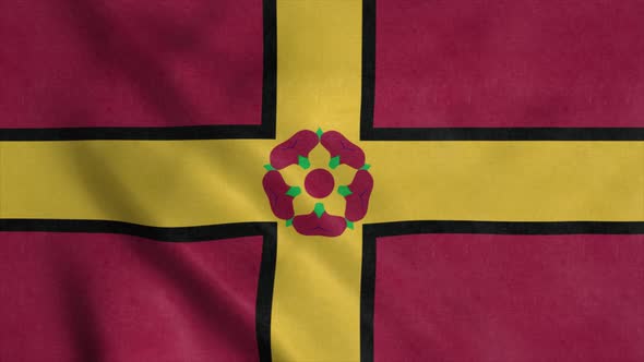 Northamptonshire Flag England Waving in Wind