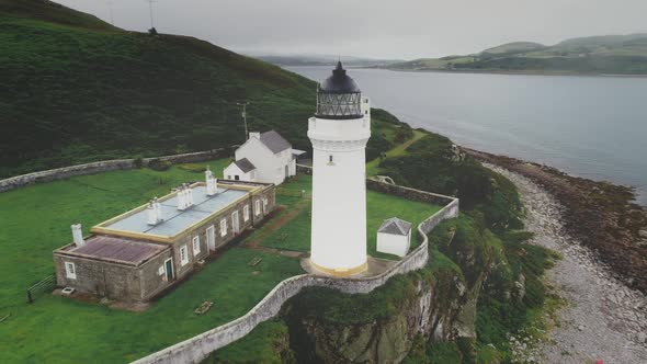 Campbeltown Lighthouse Aerial Bird's-eye View