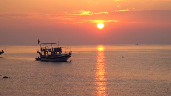 Beautiful Sunrise Over the Mediterranean Sea