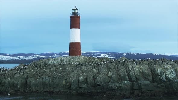 Les Eclaireurs Lighthouse in the Beagle Channel, Argentina.