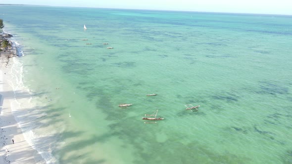 Zanzibar Tanzania  Aerial View of the Indian Ocean