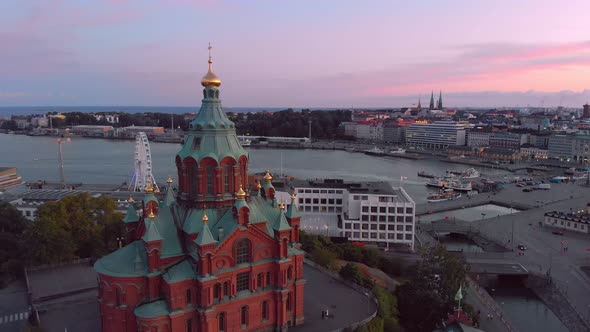  Helsinki Uspenski Cathedral Aerial View