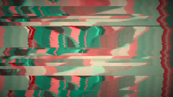 Glitchy Vintage Nostalgic Psychedelic Communication Breakdown Background