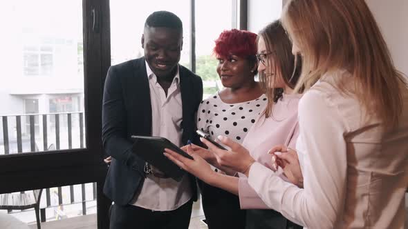 Business Colleagues Having Meeting in an Office