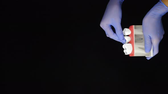 Dental Concept on Black Background