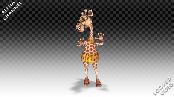 Cartoon Giraffe - Pop Dance 