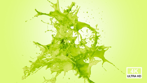 Abstract Kiwi Fruit Juice Splash 4K alt