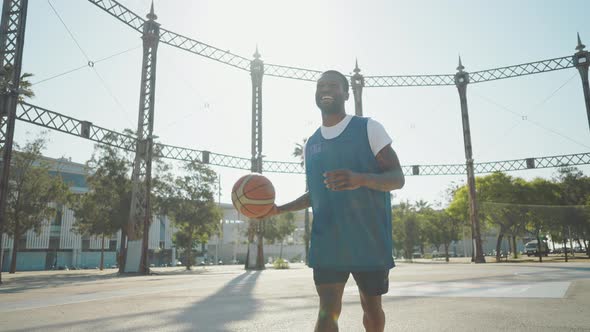 street basketball game outdoor