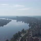 Drone Flight Over the City Near the River  Footage Aerial - VideoHive Item for Sale