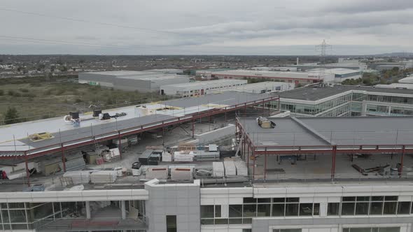 Construction Of Residential Floor On The Rooftop Of An Office Building In Dublin, Ireland. Housing C