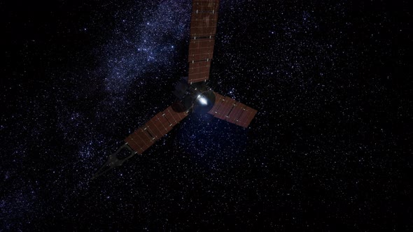 Juno Sattelite Orbiting Jupiter alt