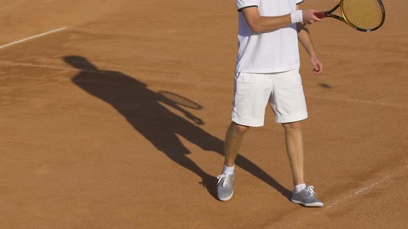 Advanced Tennis Player Returning Ball During Match, Popular Sports, Lifestyle