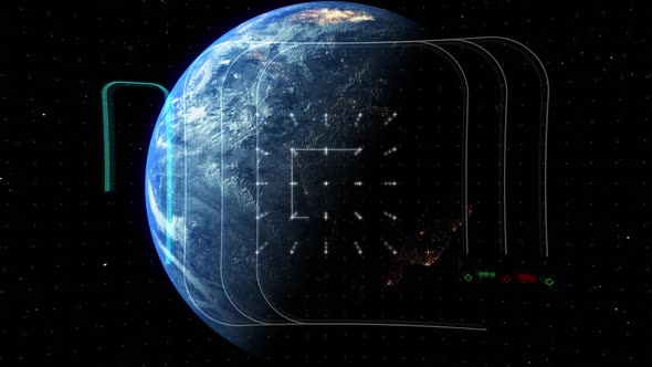 Digital Hud Background Data Center