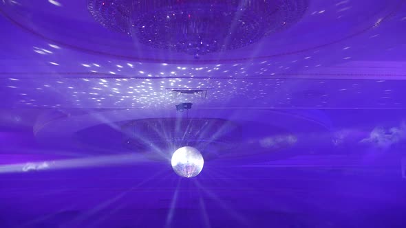 disco ball on the ceiling