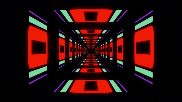 Tunnel Retro Loop 4K