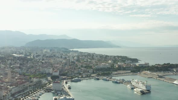 Aerial View Split Croatia