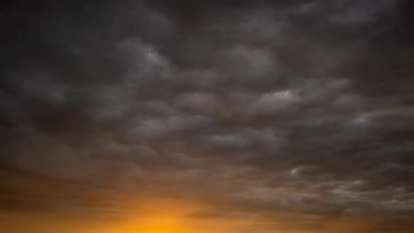 A Timelapse of the Evening Sky After a Rainy Day