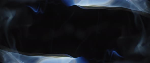 Blue and grey incense smoke swirling alt