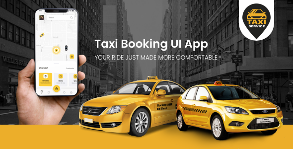 Flutter app - Taxi-booking app customer side with search, chatting, notifications & history features